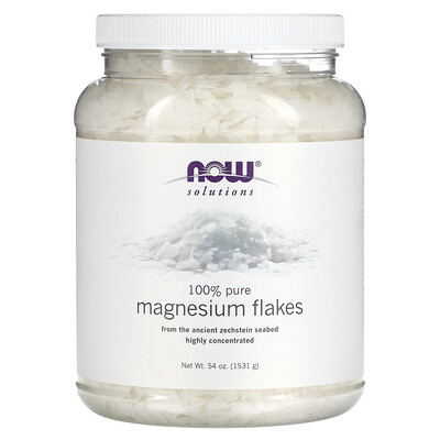 NOW Foods Solutions Magnesium Flakes 100% Pure